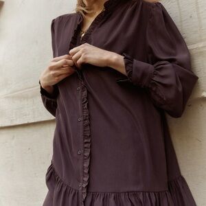 H&M Women's Mini Dress - Dark Purple